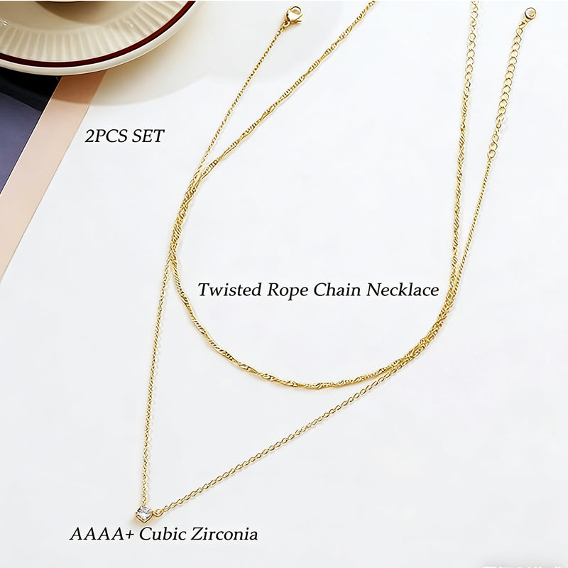 Dainty Diamond Solitaire Pendant Necklaces