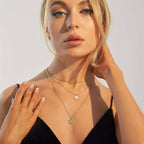 Gold Layered Choker Necklace 14K Gold Plated