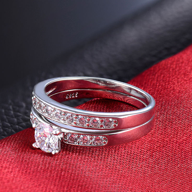 Silver Color Ring Sets For Women