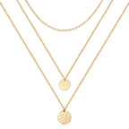 Gold Layered Choker Necklace 14K Gold Plated