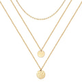 Gold Layered Choker Necklace 14K Gold Plated
