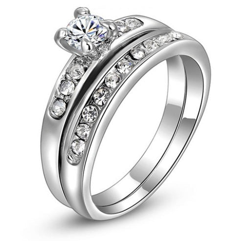 Silver Color Ring Sets For Women