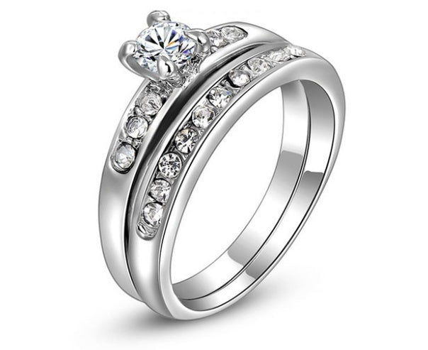 Silver Color Ring Sets For Women