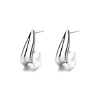 Twisted Women S925 Sterling Silver Earrings