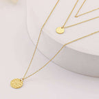Gold Layered Choker Necklace 14K Gold Plated
