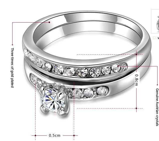 Silver Color Ring Sets For Women