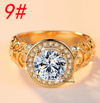 Simulation Diamond Wedding Ring