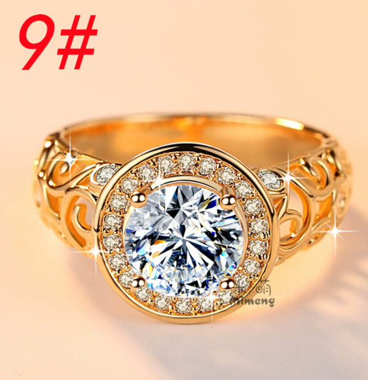 Simulation Diamond Wedding Ring