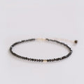 Ultra-fine Natural Obsidian Anklet For Women