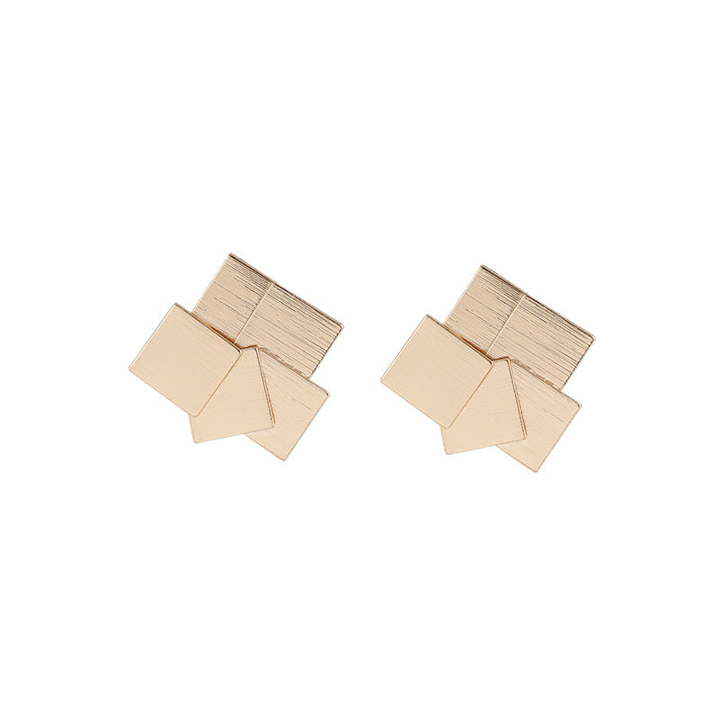 Frosty Temperament Earrings Geometric Earrings Women