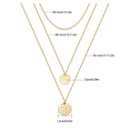 Gold Layered Choker Necklace 14K Gold Plated