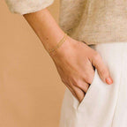 Adjustable Layered Bracelet Cute Oval Chain