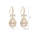 Opal Butterfly Stud Earrings Women