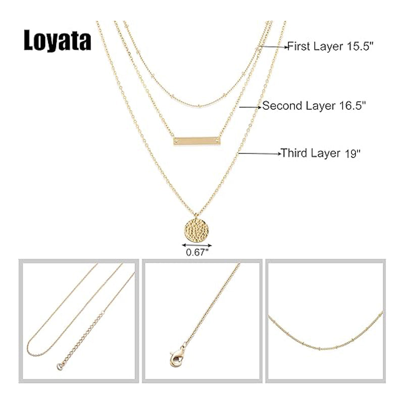 14K Gold Plated Bar Coin Charm Pendant